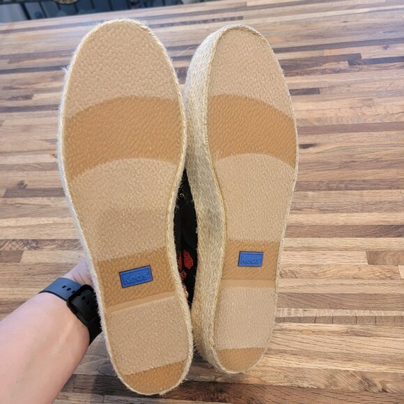 Keds x Rifle Paper Co. Triple Kick Wildwood Sneaker Black Floral - Picture 10 of 12